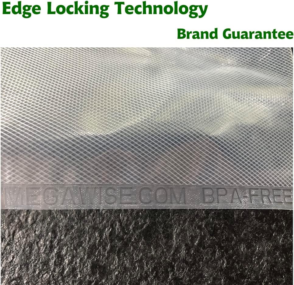 MegaWise 5 Rolls of Vacuum Sealer Machine Bags, 8 inch wide and 21.6 Feet Long for Megawise & other brand vacuum sealers