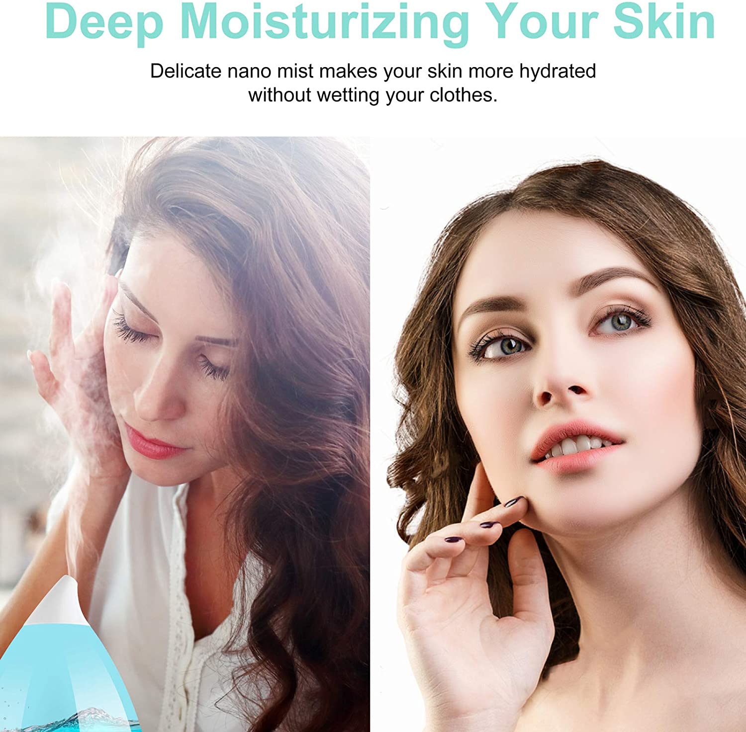 MEGAWISE 1.5L/0.53 Gal Cool Mist Humidifiers, Essential Oil Diffuser with Adjustable Mist Output, 25dB Quiet Ultrasonic