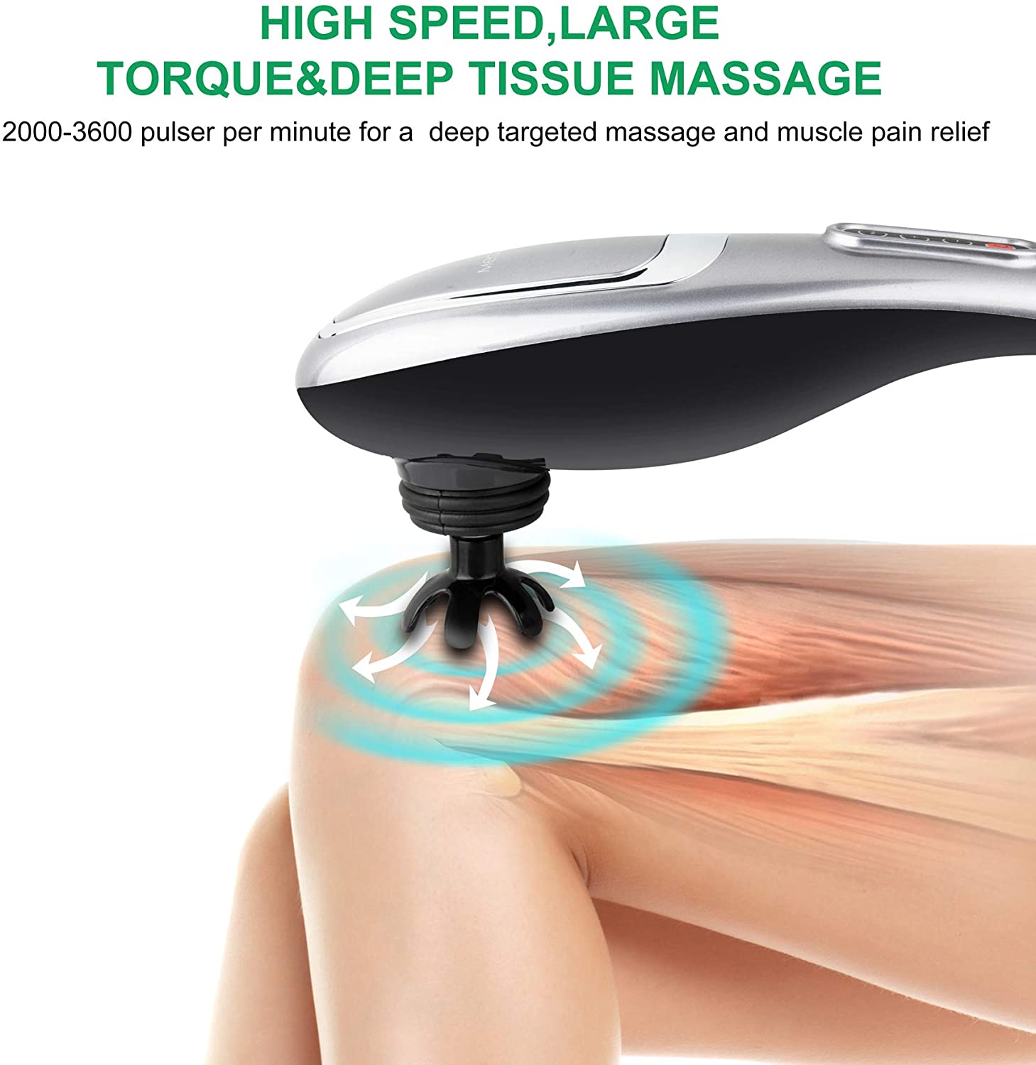 MEGAWISE Handheld Deep Tissue Neck Back Massager